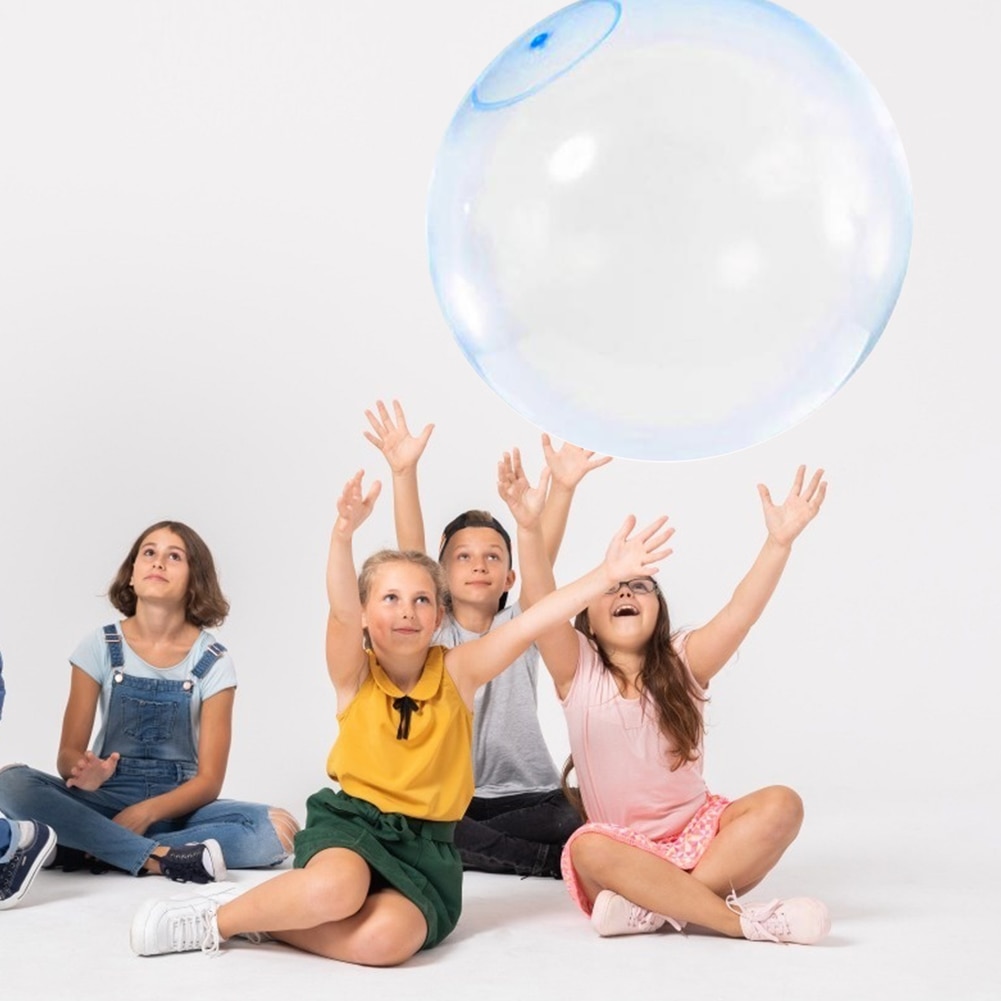 60/35 centimetri Bolla Sfera di Divertimento Rimbalzo Turno Iniezione di Acqua Trasparente Palloncini Giganti Estate Gonfiabile Fila Galleggiante