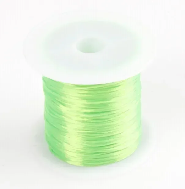 100M/Roll Strong Elastic Crystal Beading Cord 1mm for Bracelets Stretch Thread String Necklace DIY Jewelry Making Cords Line: Blue