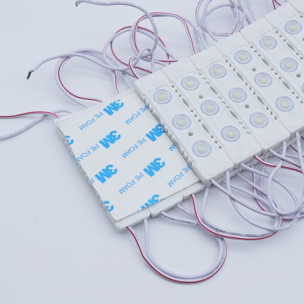20Pcs 220V Led Module 1.5W 3Leds Injectie Led Modules IP65 Waterdicht Voor Reclame Teken Back Light geen Behoefte Driver