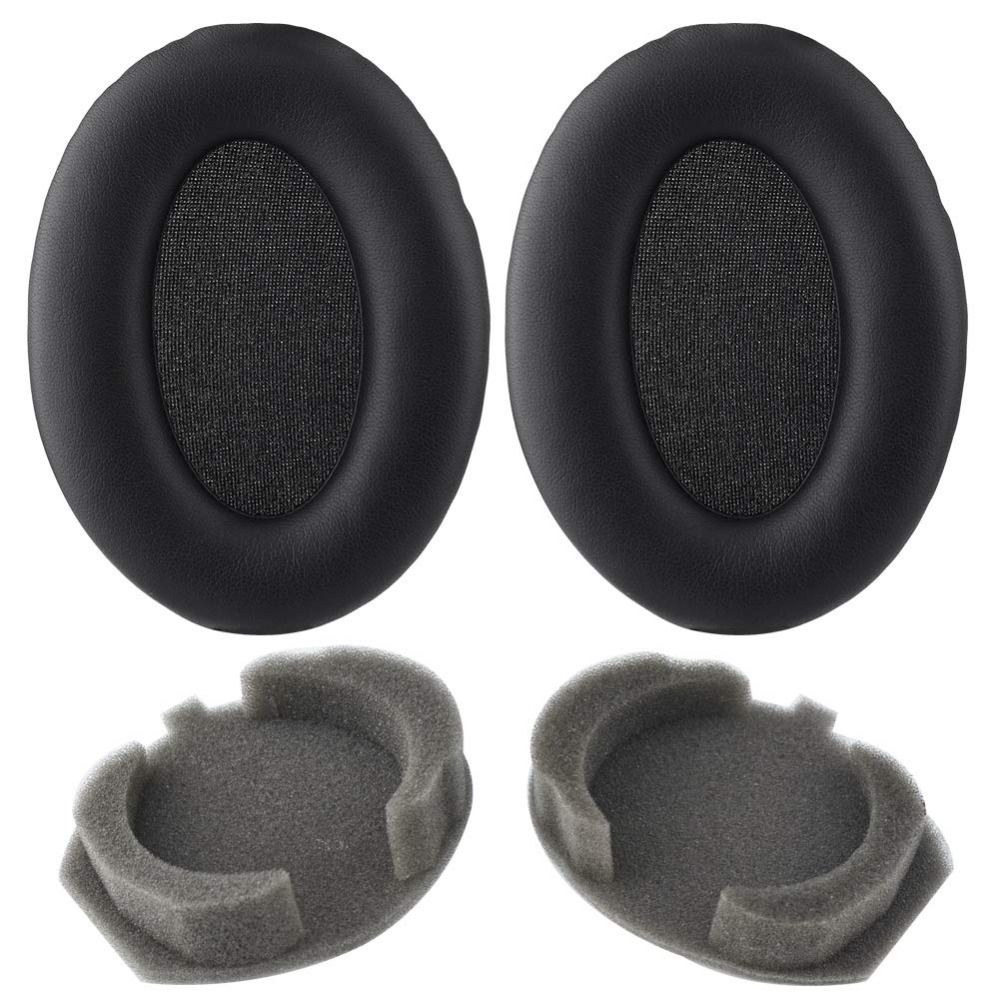 Wymienne nauszniki z pianki Memory Foam Ear Pads Cushion Repair Parts dla Sony WH-1000XM3 WH1000XM3 WH 1000 XM3 Headphones Cover Earpads: Black