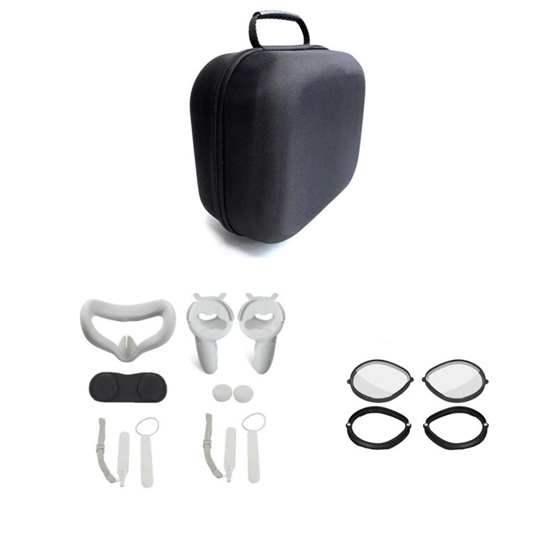 For Oculus Quest 2 Anti Blue Light Glasses Frame VR Magnetic Eyeglass Quick Disassemble Lens For Oculus Quest 2 VR Accessories: PackageC