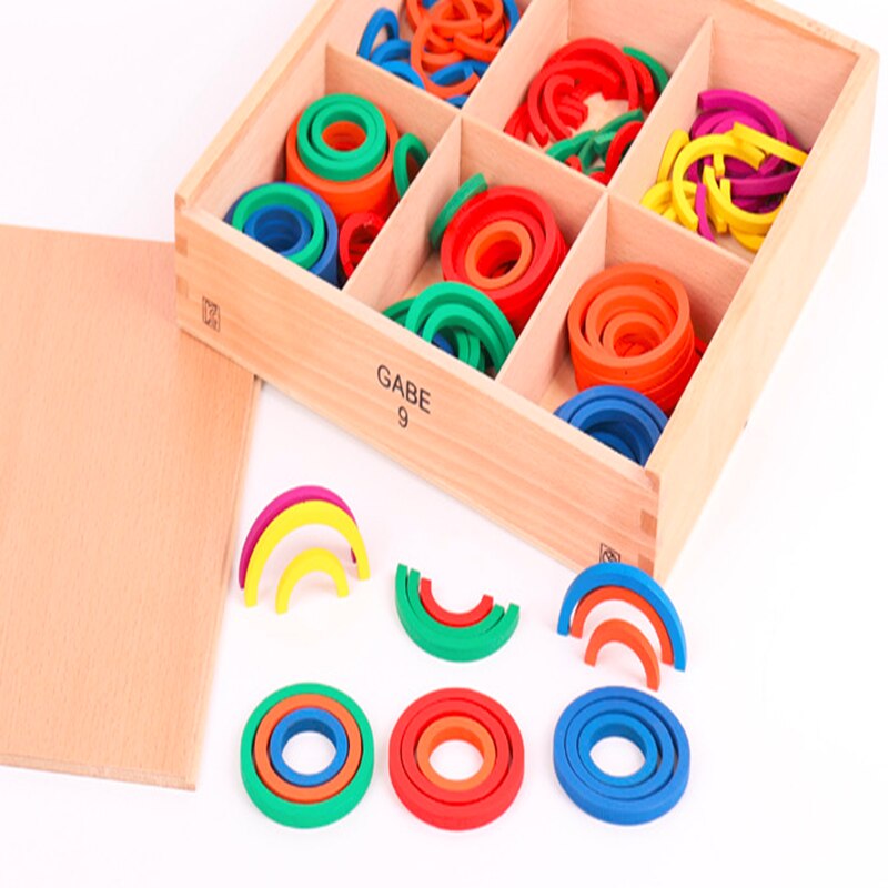 Nuevos juguetes de madera para bebés Froebel Gaby 7-8-9 juguetes educativos para bebés
