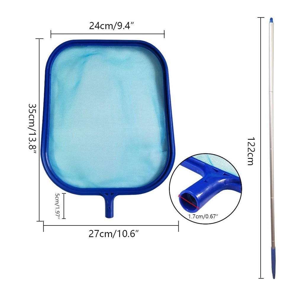 40# Leaf Rake Mesh Frame Net Skimmer Cleaner Swimm... β Vicedeal