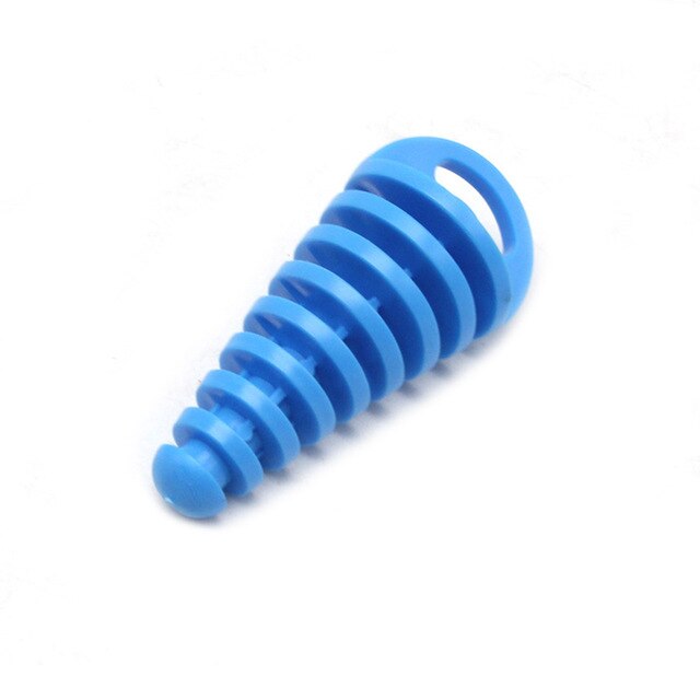 Moottoripyörän pakoputki motocross pvc 15-38mm pakoputken ilmanpoistotulppa pakoputken äänenvaimennin äänenvaimentimen pesutulpan putken suoja: Sininen