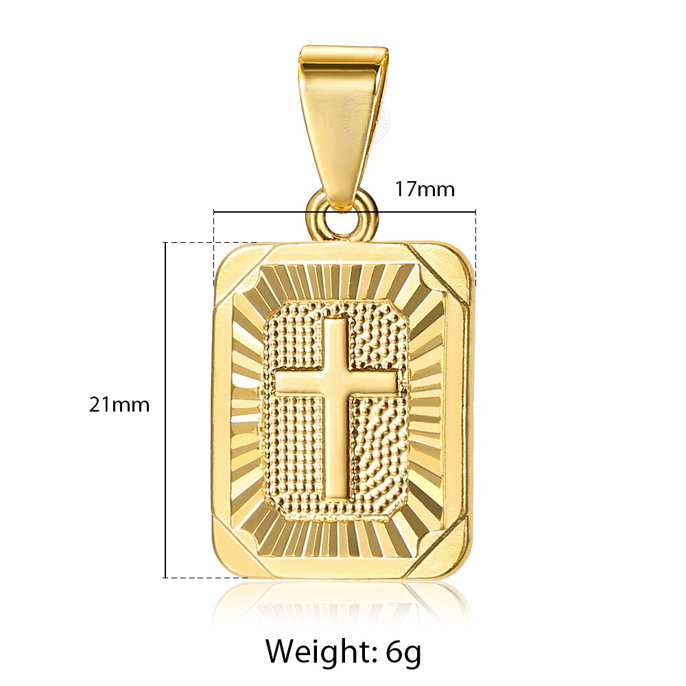 Gold Color Pendant Necklace for Women Men Jesus Cross Queen Elizabeth Portrait Charm Jewelry Accessories GPM01: GP422