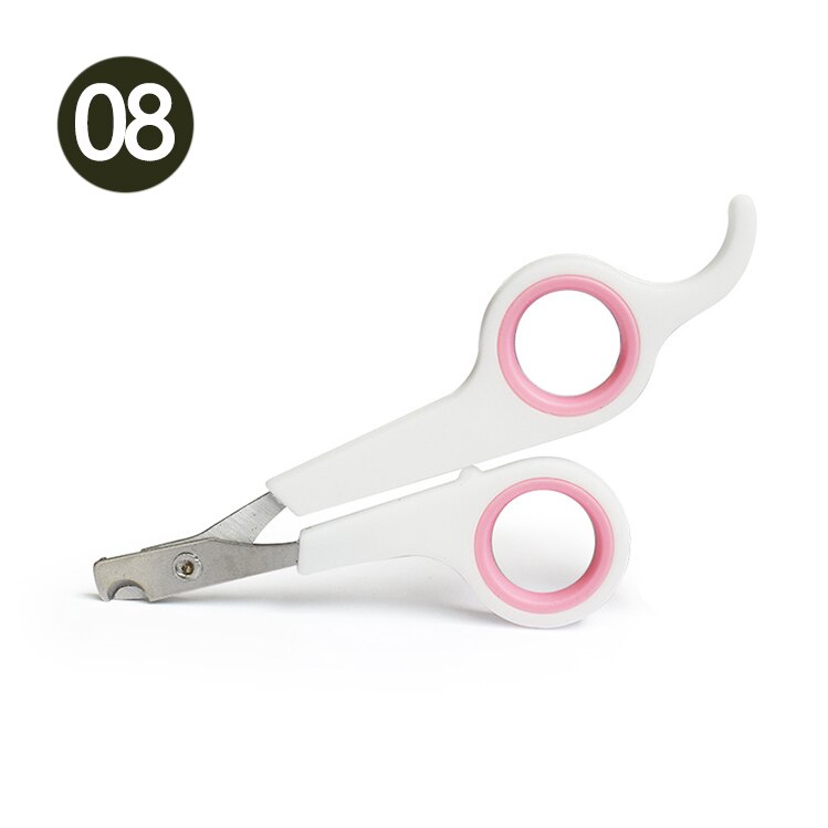 Cortador de garras para perros y Gato, tijeras para cortar uñas, animales, acero inoxidable con cerradura: 08