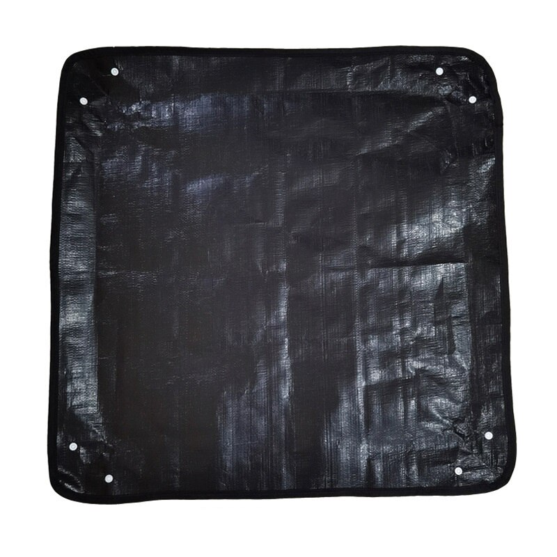 Estera de plantación de PE, estera de jardinería verde, planta, balcón, súper ligera, reutilizable, impermeable, estera de flores de jardín, 25,6 pulgadas: black