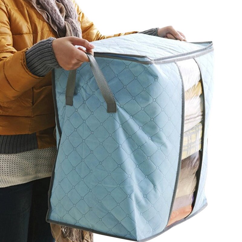 Foldable Room Bag Storage Box Holder Blanket Organizer For Clothing Quilt Shoes JHP-Best