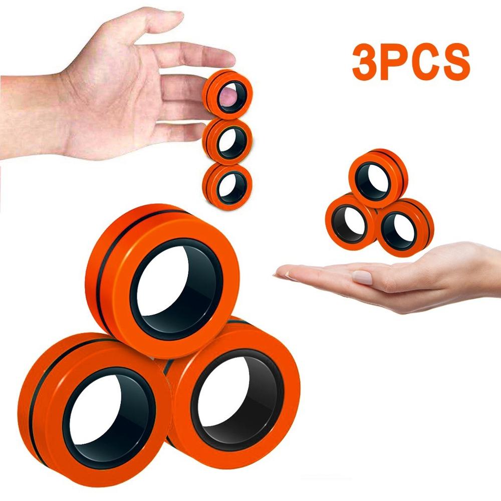 Grappige Fidget Spinner Magnetische Ringen Magnetische Armband Ring Unzip Speelgoed Anti Stress Figet Speelgoed Hotwhells Stress Reliever Speelgoed