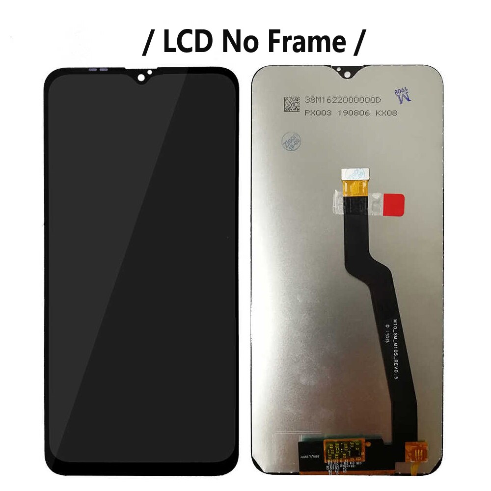 LCD + Telaio per Il SAMSUNG galassia A10 2019 Schermo SM-A105F/DS A105FN A105G A105M A105 LCD Dello Schermo di Tocco del Sensore digitizer assemblaggio: no telaio nero