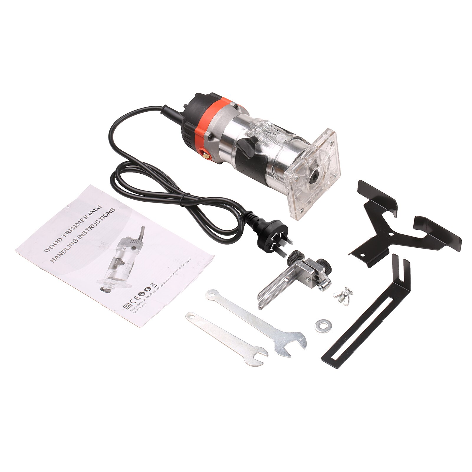 800W Router 30000r/min Electric Wood Trimmer Wood Router Laminate Trimmer Slotting Trimming Grooving Machine: AU PLUG