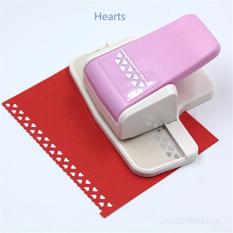 DIY Paper Cutting Tools Paper Puncher Crafting Border Hand Punch Lace Heart Flower Paper Punch for Scrapbooking Arts: I