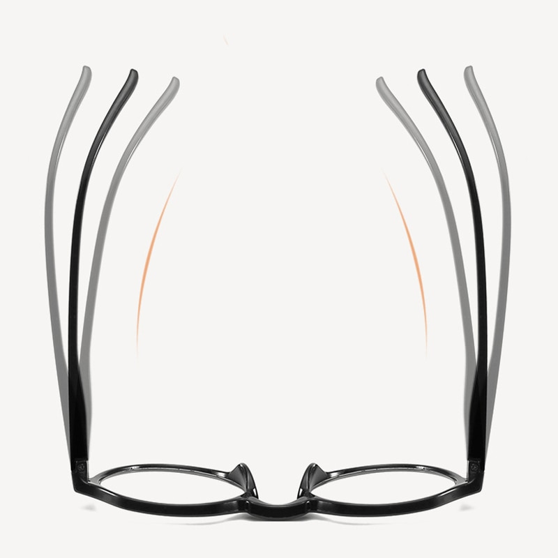 Zilead täysikokoiset ultrakevyet  tr90 gradienttilukulasit kirkkaat linssit ikäikäiset lasit classical  +1.0to+4.0 naisille ja miehille