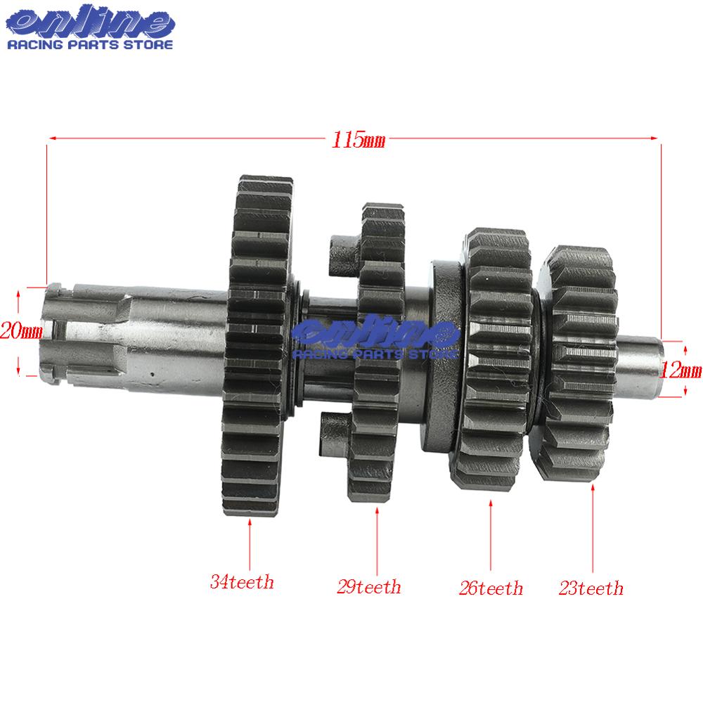 Girkasse hoved motaksel assy for 125 lifan 1 p 52 fmi 125cc horisontal motor kayo bse dirt pit sykkel deler