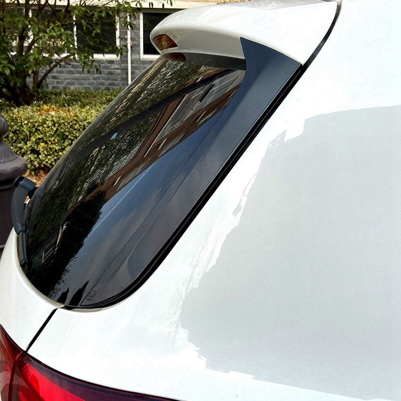 2 Stuks Auto Zonnedak Zonnescherm Clip & 2 Stuks Achter Side Wing Dakspoiler Stickers Trim Cover