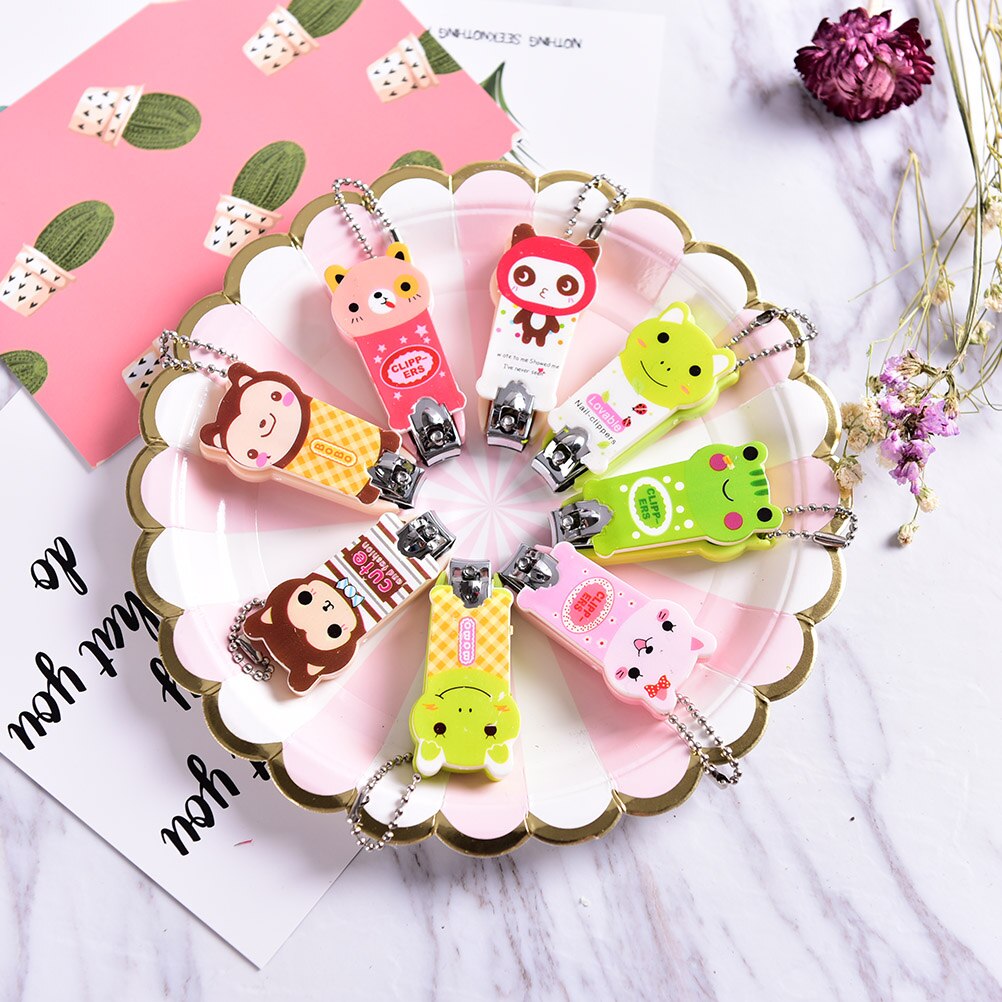 Cute Nail Tools Mini Cartoon Nail Clipper Stainless Steel Finger Scissors Nail Knife Cheap