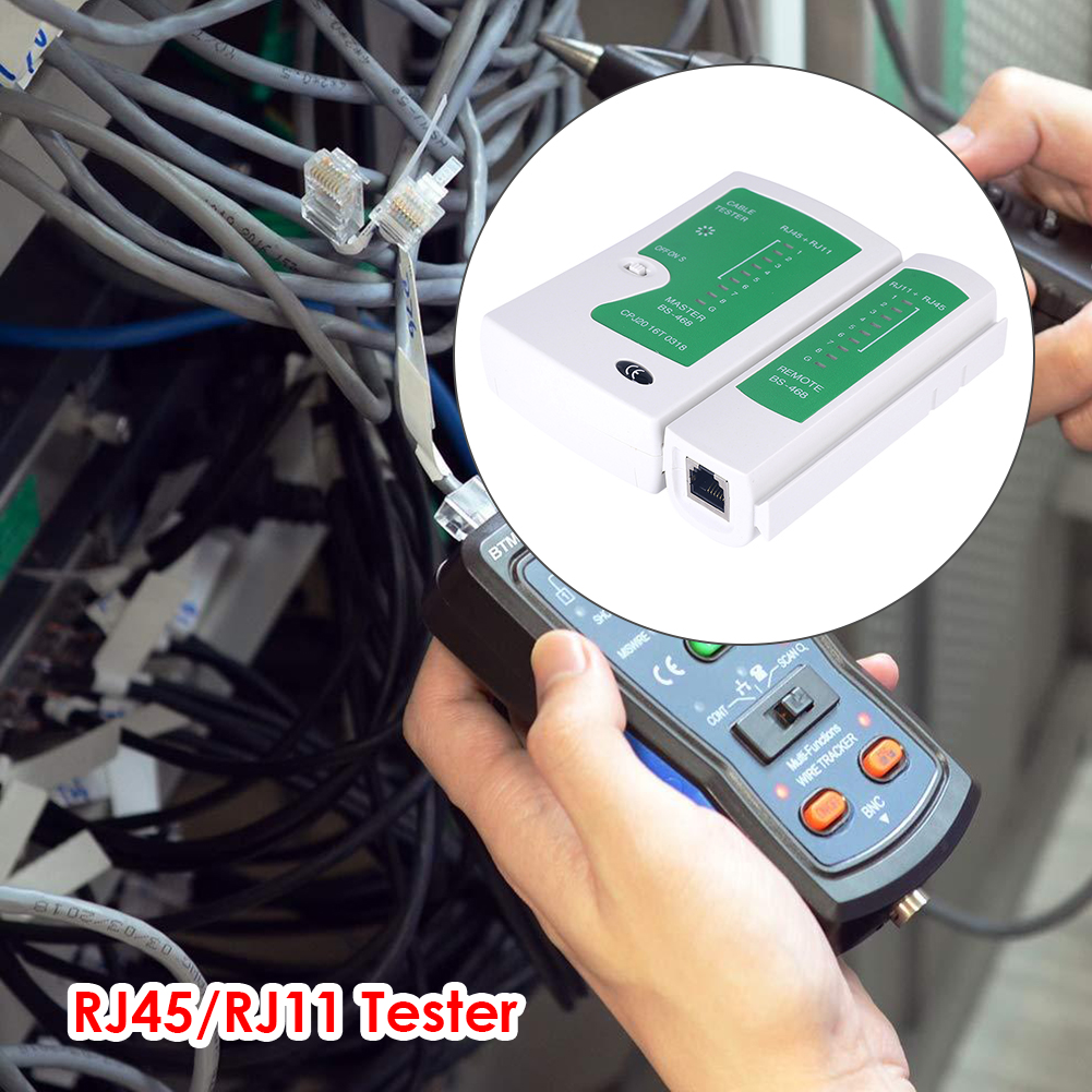 Portable Network Cable Tester Pro RJ45 RJ11 Network Cable Tester Ethernet Wire Detector Networking Repair Tool
