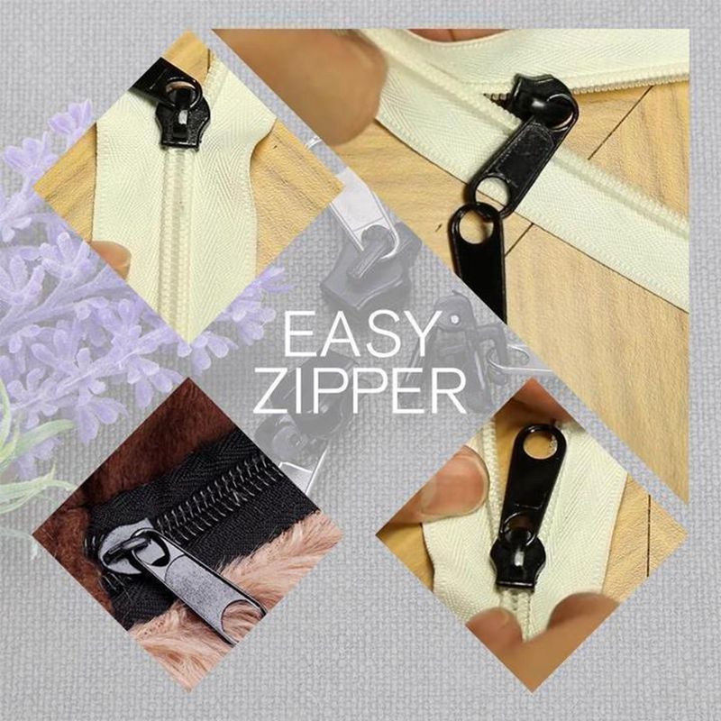 6pcs/Pack Universal Instant Zipper Multifunctional Instant Fix Zippers Replacement Fix Zip Puller Zipper Repair Kit for Sewing
