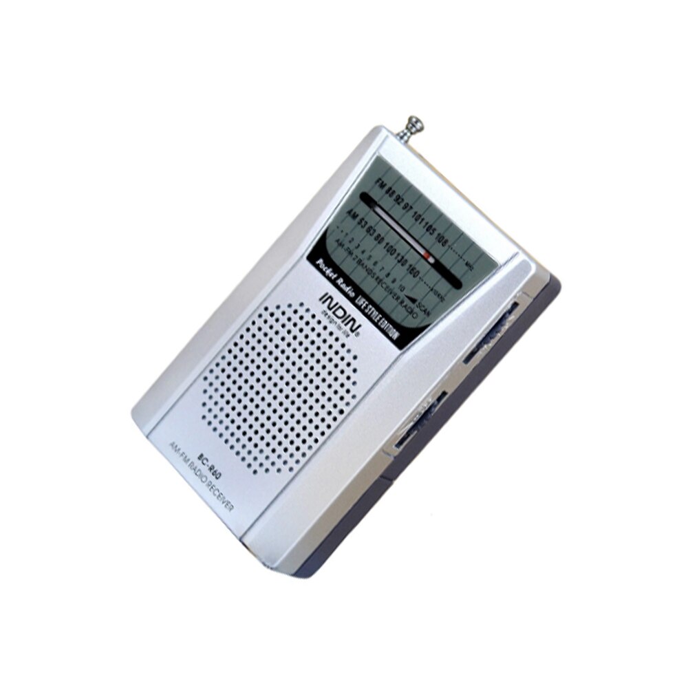 BC-R60 Pocket Radio Telescopische Antenne Mini Am/Fm 2-Band Radio Wereld Ontvanger Met Luidspreker 3.5Mm Koptelefoon poort Draagbare Radio