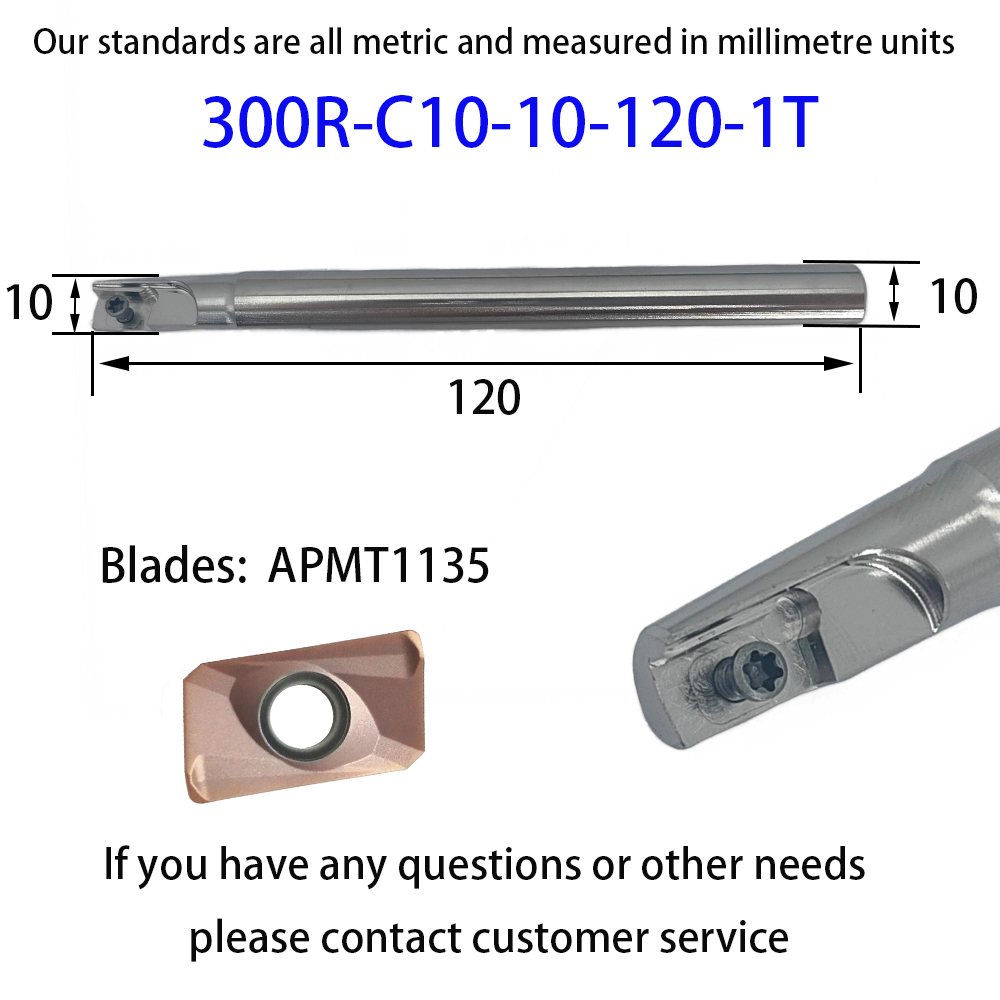 DMIX BAP300R EAP300R Carbide inserts Clamping milling Cutting Shoulders Right angles Precision End mills For APMT1135 blades