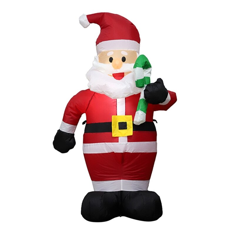 Weihnachten Santa mit Süssigkeit Stöcke Aufblasbare Luftdurchblasen Ornamente Stütze Hof Riesen Rasen Schlauchboote Hause Familie Außerhalb