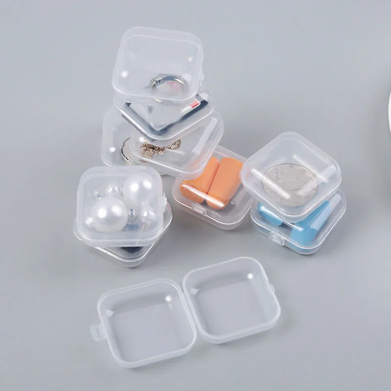 Etya Reizen Draagbare Sieraden Doos Organizer Vrouwen Transparante Sieraden Kleine Pakket Box Reizen Verpakking Case 5 Stks/partij: Default Title