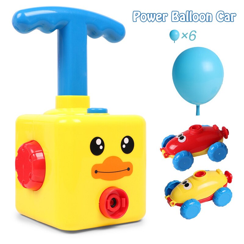 Nuovo Divertente Puzzle Educativi di Alimentazione Palloncino Lancio Torre Giocattolo Inerzia Auto Palloncino Aerodinamico Scienza Esperimento giocattolo Per Bambini Regalo: 6 balloons3