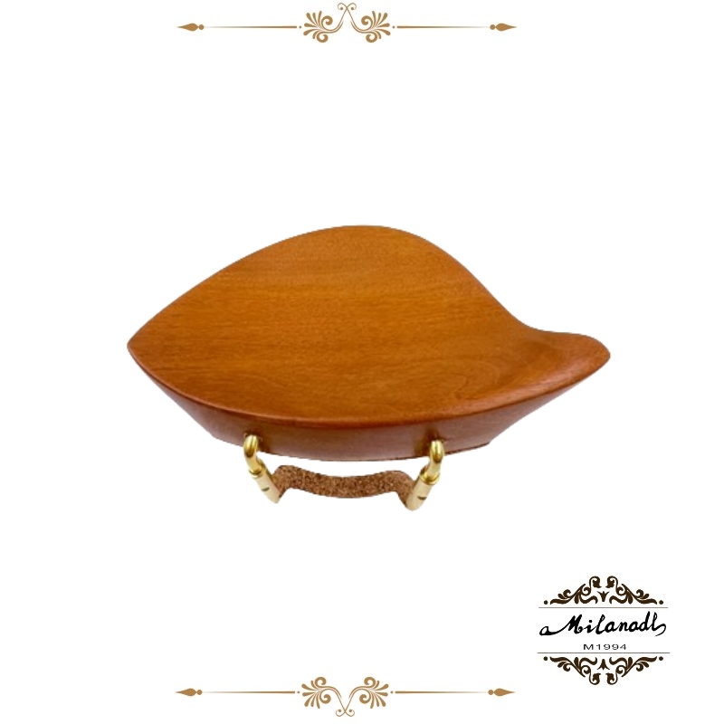 4/4 Violin Chinrest/Chin Rest With Clamp Screw Bracket Cork,Ebony Jujube Wood,Fiddle Parts Violin Accessories: Chocolate