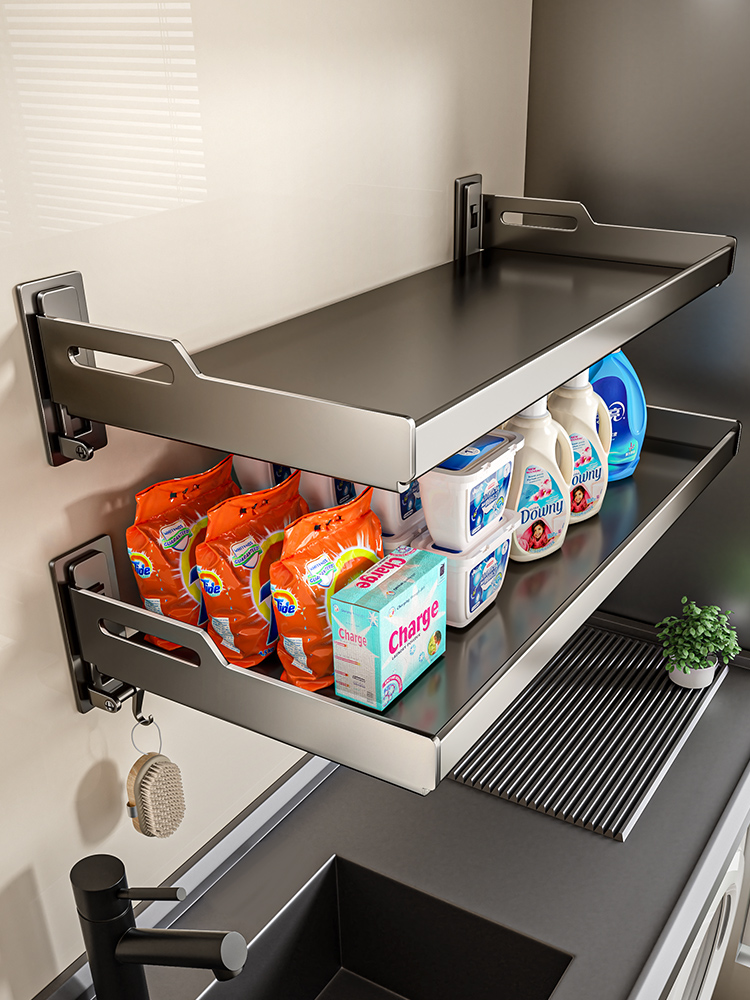 Wandmontage Keukengerei Organizer Home Kruidenrek Box Jar Schotel Droogrek Wandplanken Keuken Opslagbenodigdheden Accessoire