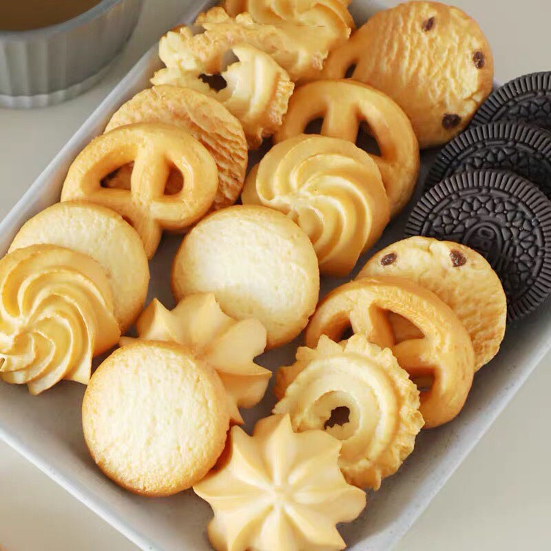Simulation Cookie bougie moule Dessert Biscuit forme à la main bougie faisant bougie décorative Silicone moule