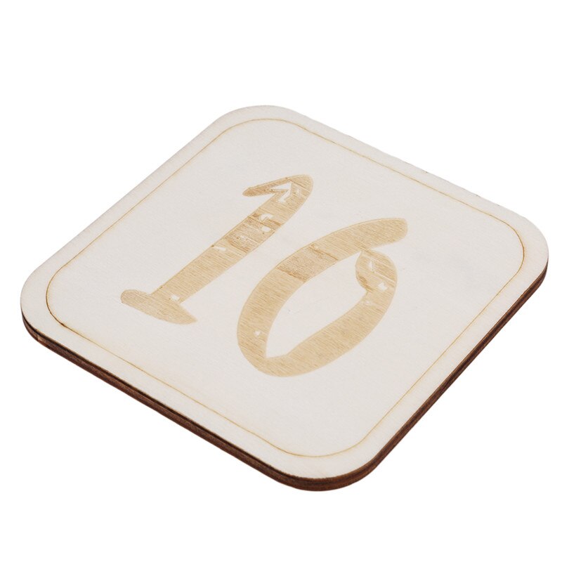 Houten herdenkingskaart voor een babyverjaardag, pasgeborenen, fotografie-accessoires, fotoshoot-fotografie-accessoires: 10