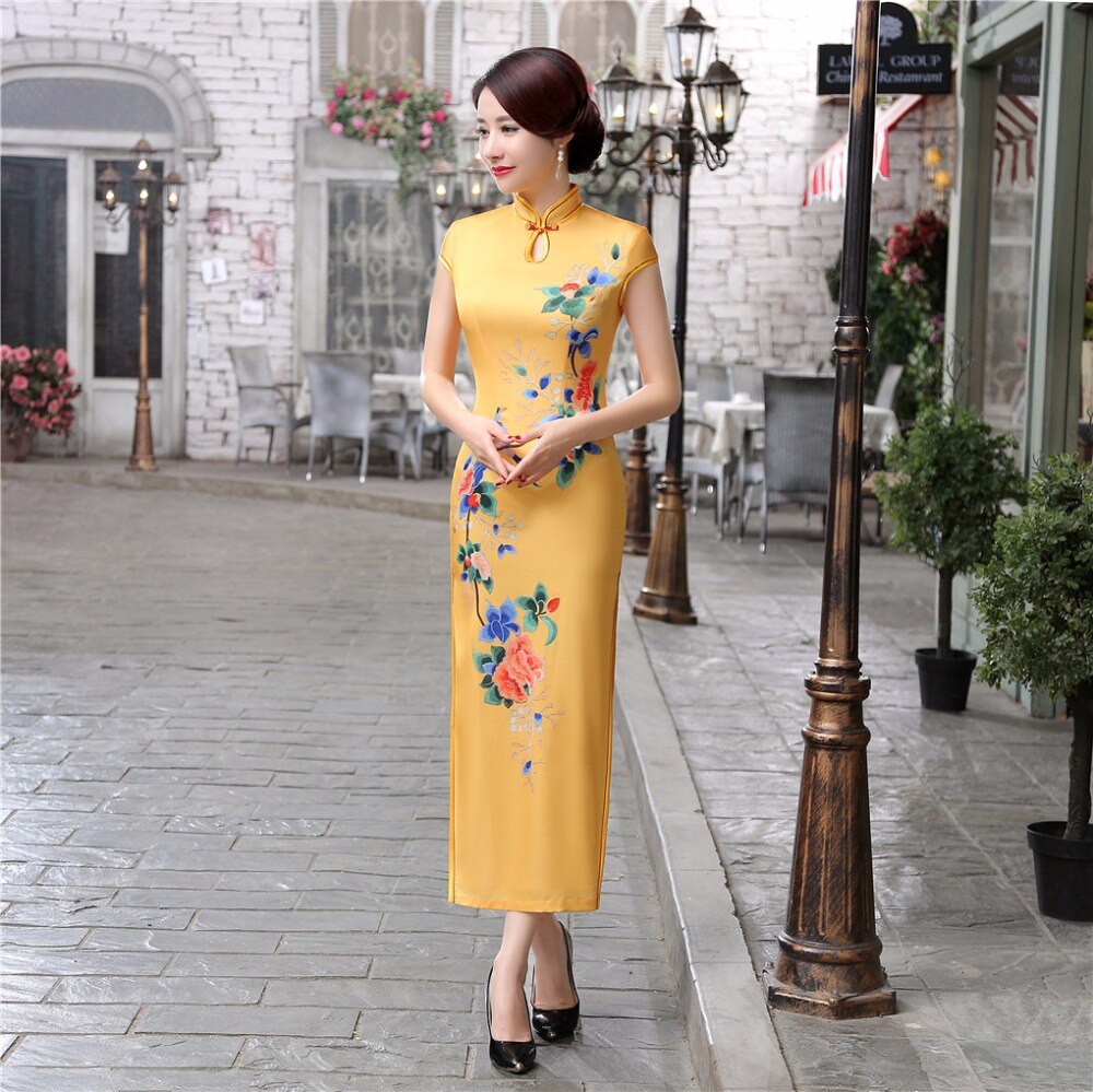 Chinese Traditional Clothes Long Qipao for women