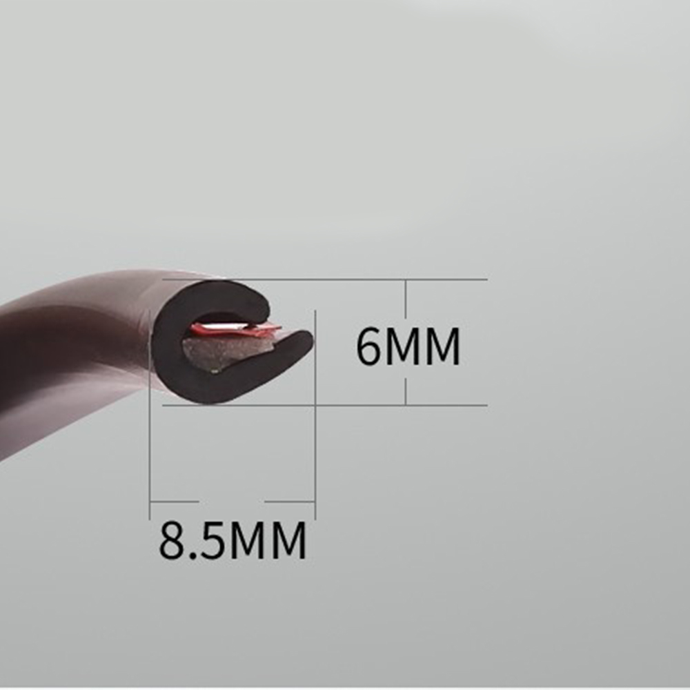 U Typ Universal 2,5 m/5m/10m Auto Tür Schutz Rand Guards Trim Styling Form Streifen gummi Scratch Protector Für Auto dichtung