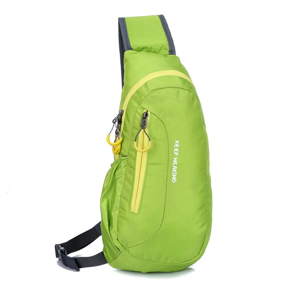 Multi-function Chestpack Waterproof Chest Bags Women Casual Crossbody Bags Shoulder Bag Unisex Handbag: Green