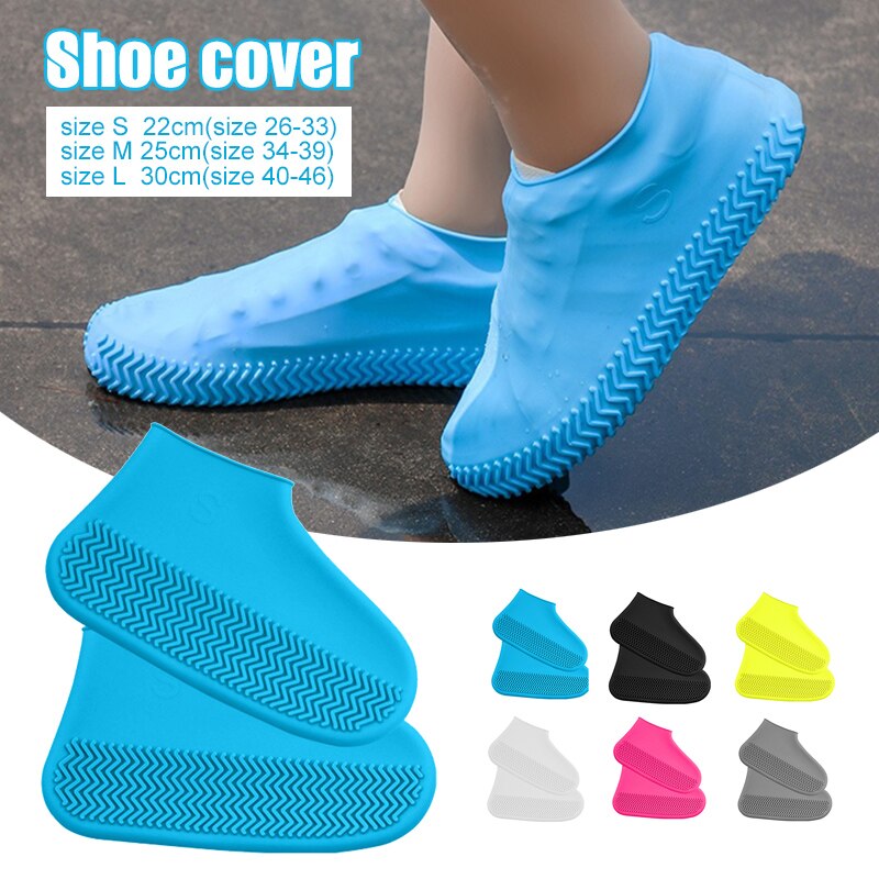 Couverture de chaussure imperméable Durable de Silicone couverture épaissie réutilisable antidérapante extérieure nouvelle