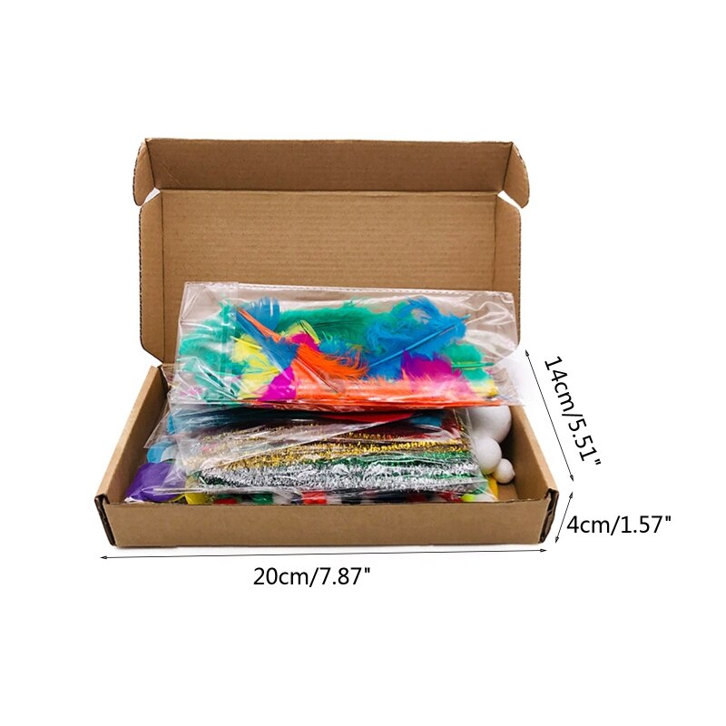 DIY Art &amp; Crafts Kits Bulk for Child Boy Girl DIY Craft Material for School Project Students Adults Popular Crafting Box
