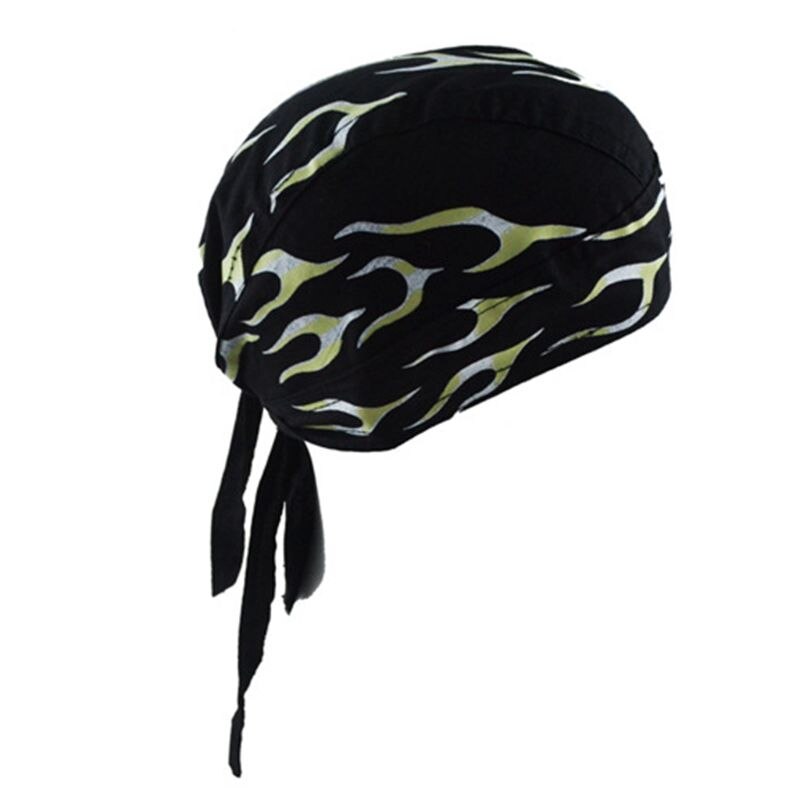 Unisex motorcykel biker kraniet cap beanie hip hop dans sommerfugl print bandana hat hjelm liner hoved wrap justeret pirat tørklæde: E