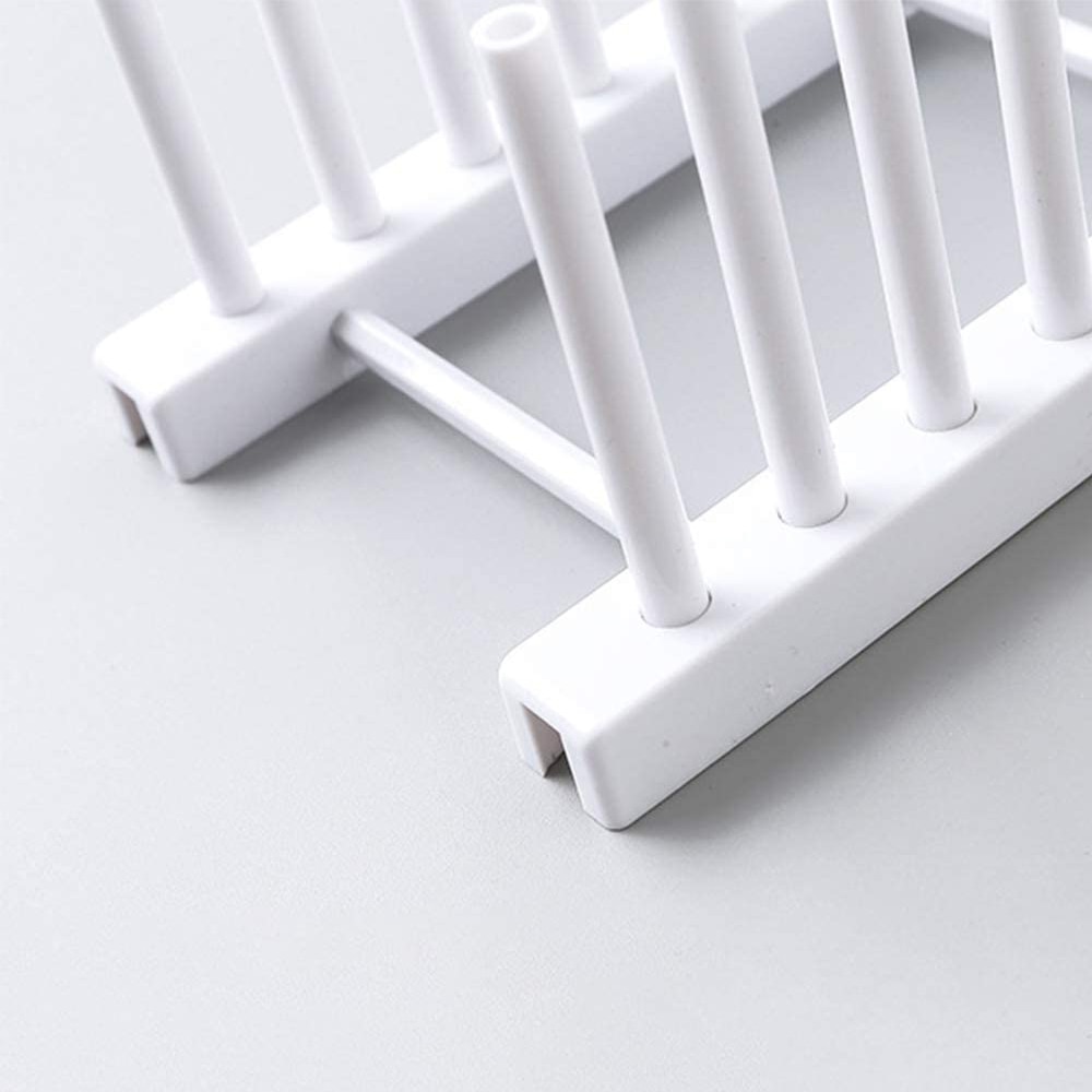 Dish Drying Rack Plastic Plates Drain Holder Kitchen Organizers Shelf for Pantry Drainer Supplies Home Organization Storage Tool