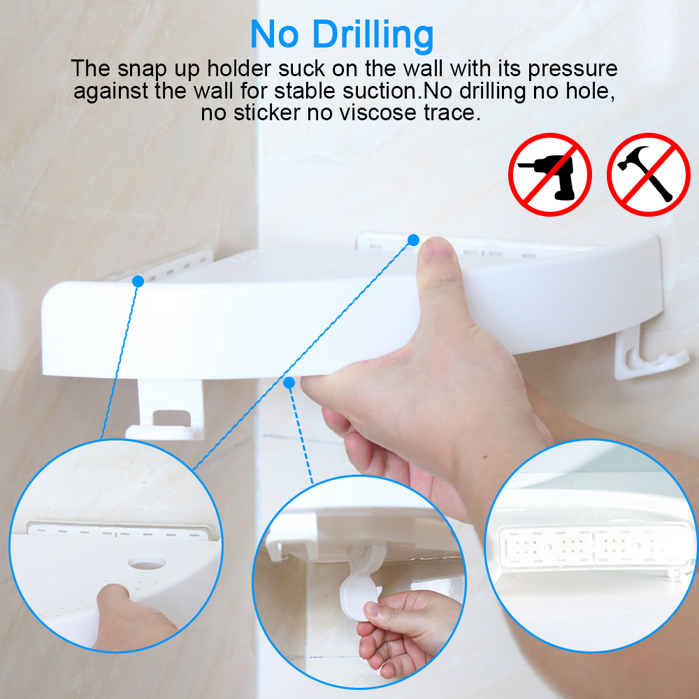 Bathroom wall shelf Corner Shower Shelf Shampoo Shelf Holder Wall Mounted itchen Storage Rack Organizer Bathroom Accessories