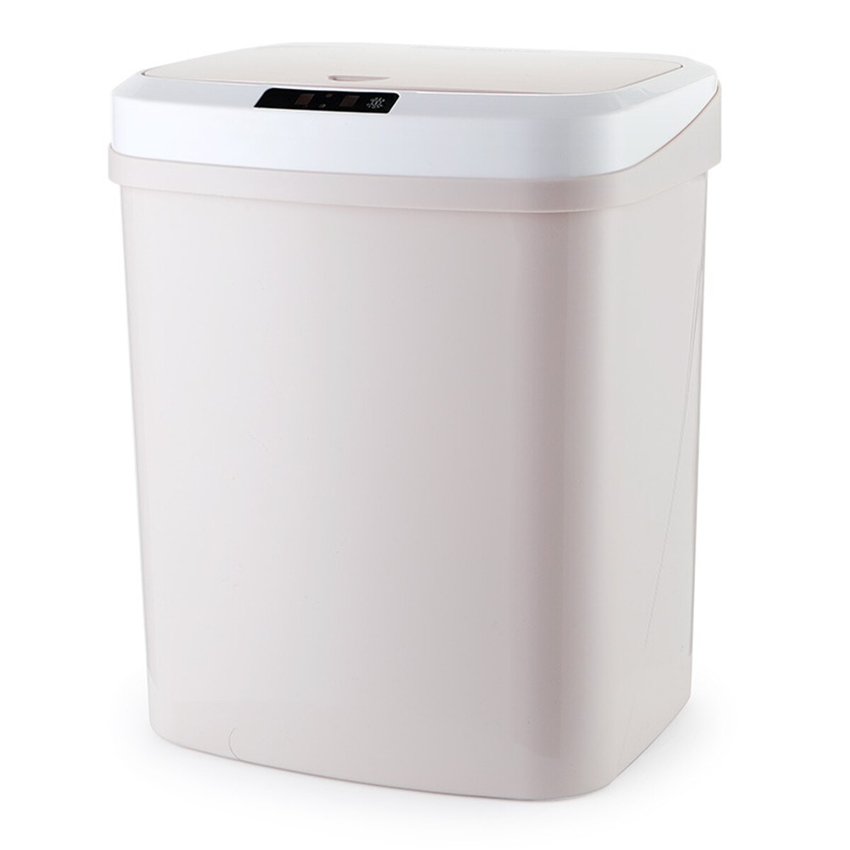 16L Automatic Touchless Smart Infrared Motion Sensor Rubbish Waste Bin Kitchen Trash Can Garbage Bins for Home Room Kitchen Car: Khaki