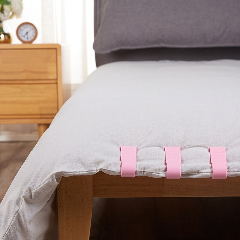 4Pc Clip Plastic Antislip Naadloze Quilt Clip Quilt Sprei Fasteners Bed Cover Bed Cover Multifunctionele Veiligheid Zonder trace