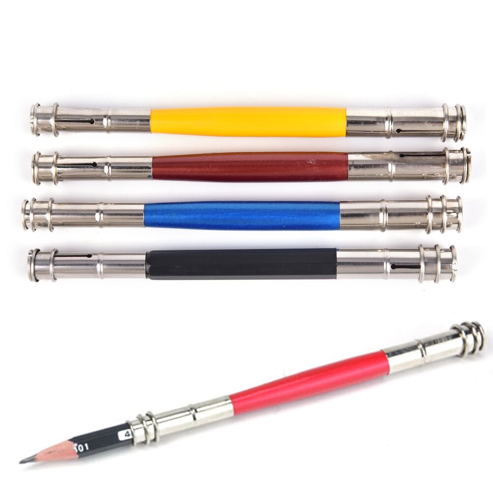 1Pcs Adjustable Dual Head Pencil Extender Holder Sketch Art Write Tool School Office supply
