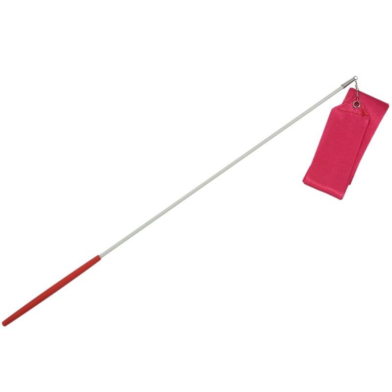 Dansebånd rytmisk gymnastik streamer stang stafett twirling party kinesisk år - rød rose: Default Title