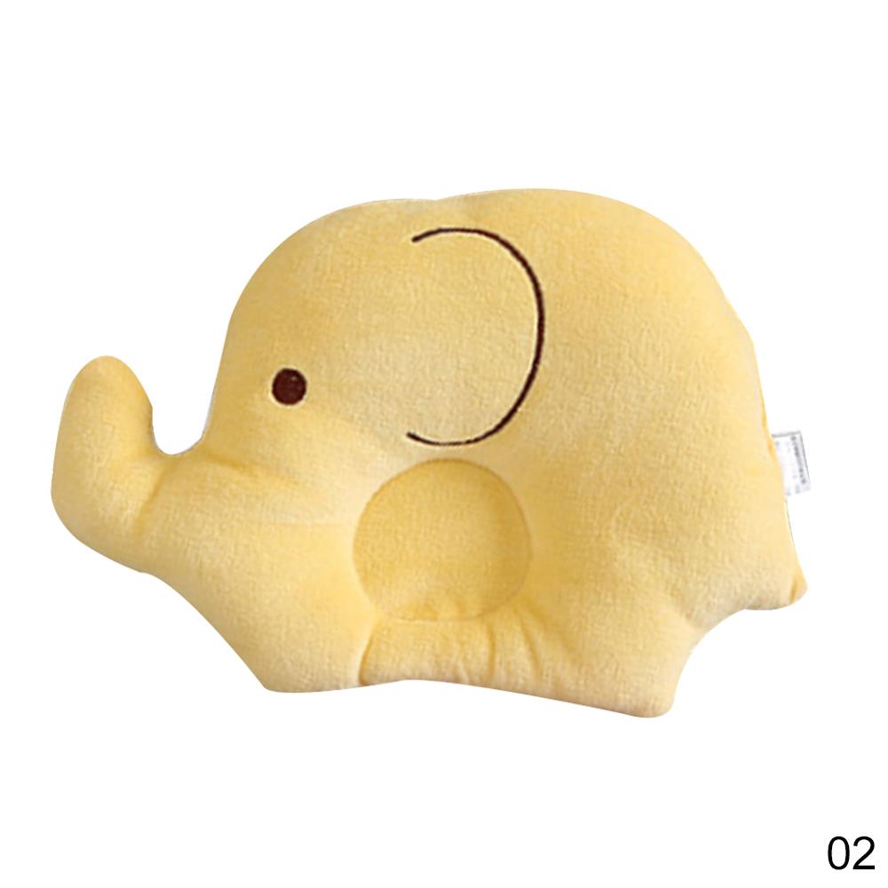 Cojín de protección para la cabeza del bebé del elefante lindo Anti-rollover cojín de protección para la cabeza del bebé posicionador de cabeza almohada de Enfermería del bebé: Amarillo