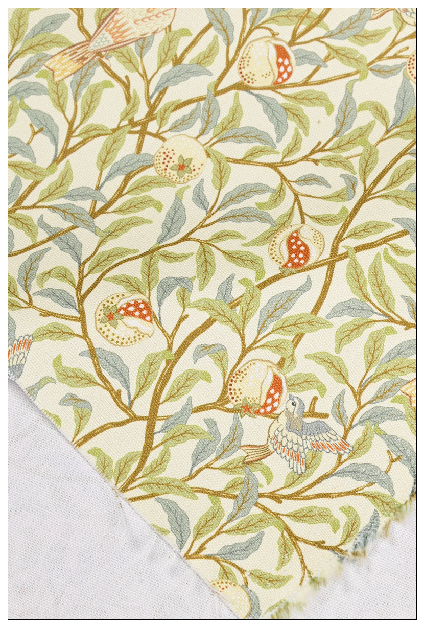 Bomullslerret william morris-stoff bomull digitaltrykk klassisk blomstertrykk håndlaget håndverk forsyninger
