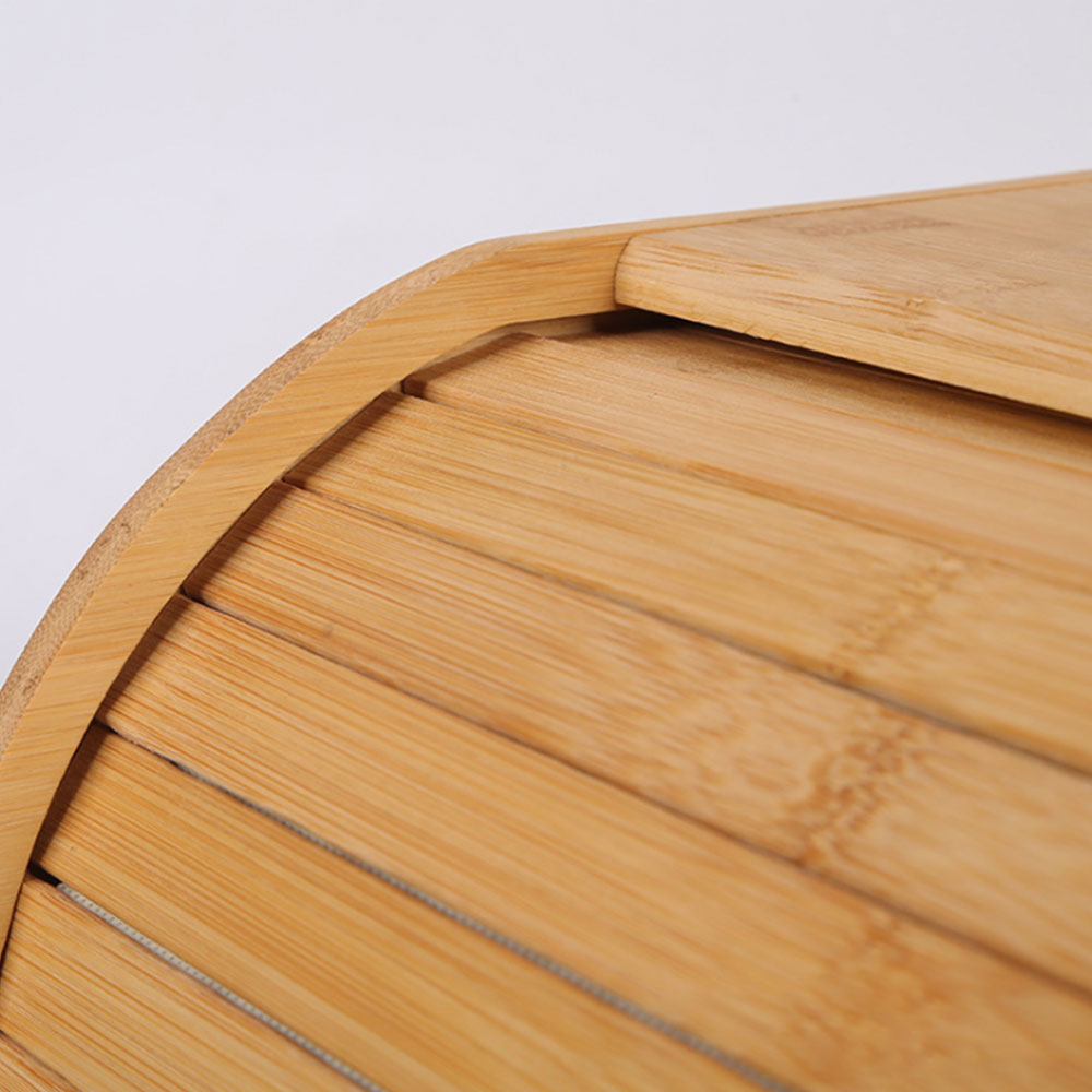 Naturlig bambus brød bakverk holder matte oppbevaringsbeholder kjøkken rolltop brød oppbevaringsboks hjemmeutstyr brødboks oppbevaringsboks
