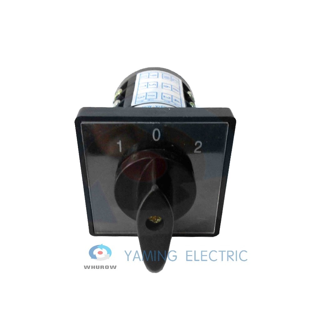 Yaming electric Combination switch HZ5B-20/3 cam rotary universal changeover switch 380V 20A 3 poles 3 positon(1-0-2)