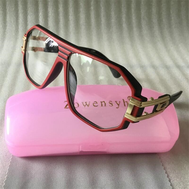 Zowensyh Big Size 624 red Sunglasses Women Hollow Out Frame Gradient Vintage Shades Oversized Sunglasses Luxury glasses: red