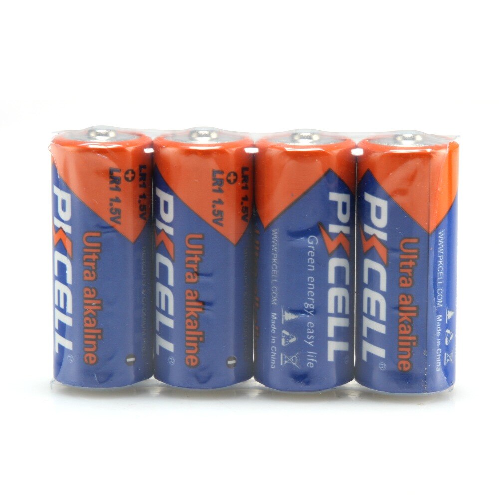 PKCELL 8Pcs 1.5V N Size Alkaline LR1 UM-5 910A E90 MN9100 AM5 Single Use Battery