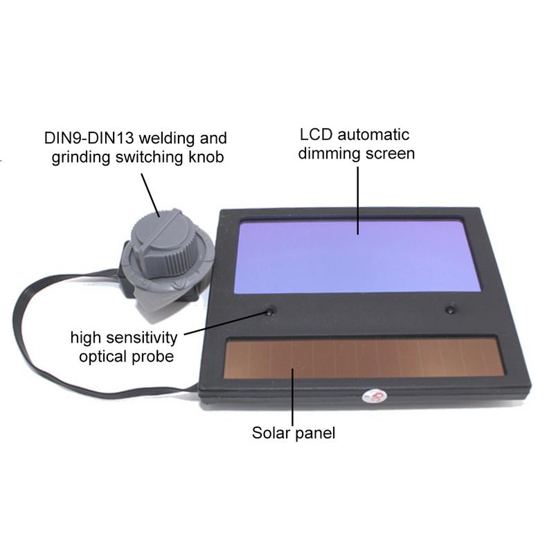 Automatic Photoelectric Welding Mask Lens Helmet Shield Solar Welding Auto Varnishing Mask Replacement Automatic Dimming Feature